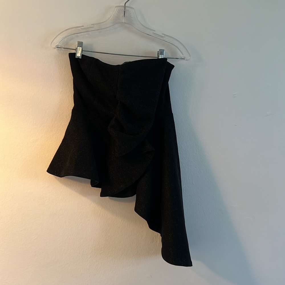Do + Be Strapless Ruffle Top With Asymmetrical He… - image 2